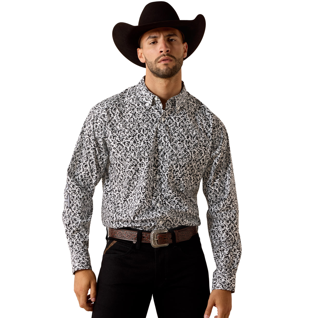 Camisa Ariat Team Janson Gris Corte Clásico