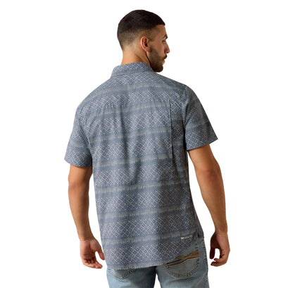 Camisa Ariat VentTEK Outbound Dark Denim Corte Fitted