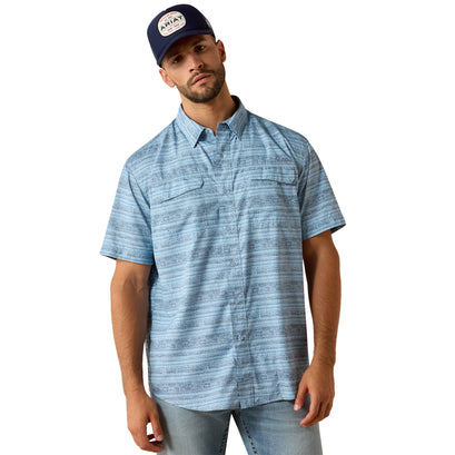 Camisa Ariat VentTEK Outbound Blissful Blue Corte Clásico