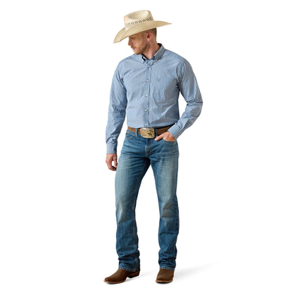 Camisa Ariat Pro Series Judah Poseidon Stripe Corte Fitted