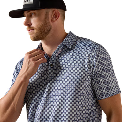 Polo Ariat All Over Print Medallion Corte Fitted