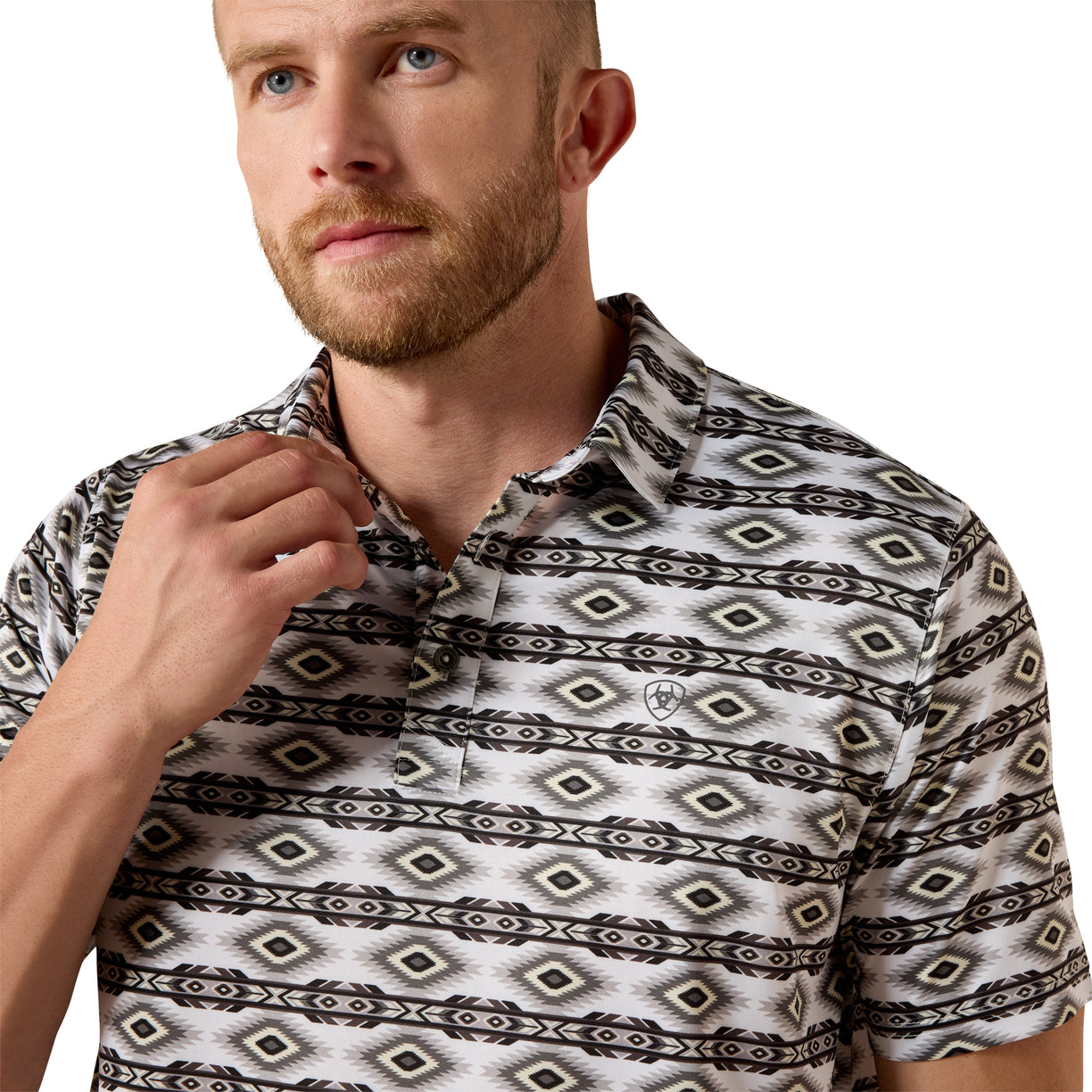 Polo Ariat All Over Print Corte Fitted