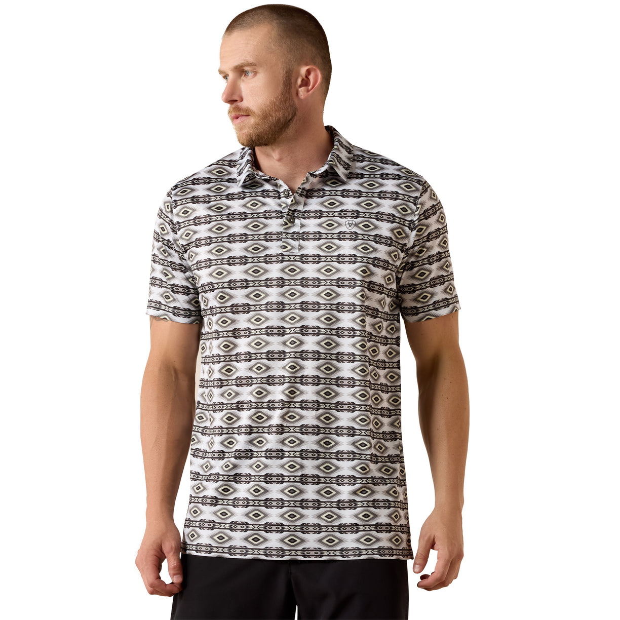 Polo Ariat All Over Print Corte Fitted