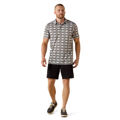 Polo Ariat All Over Print Corte Fitted
