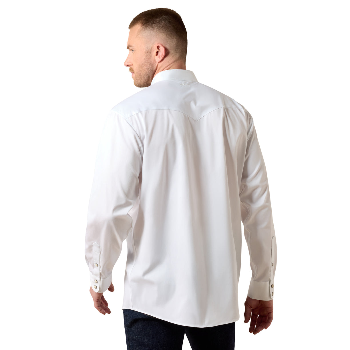 Camisa Ariat Lightweight Solid Twill Blanco Corte Clásico