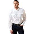 Camisa Ariat Lightweight Solid Twill Blanco Corte Clásico