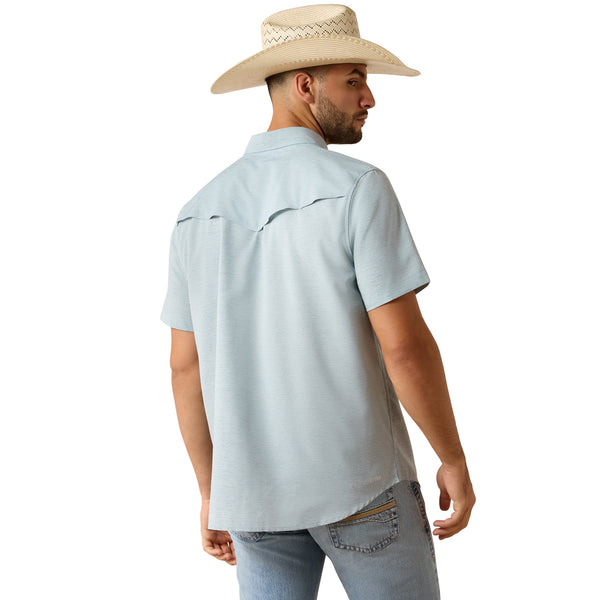 Camisa Ariat VentTEK Blue Heather Corte Fitted