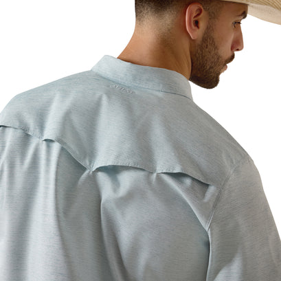 Camisa Ariat VentTEK Blue Heather Corte Fitted
