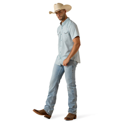 Camisa Ariat VentTEK Blue Heather Corte Fitted