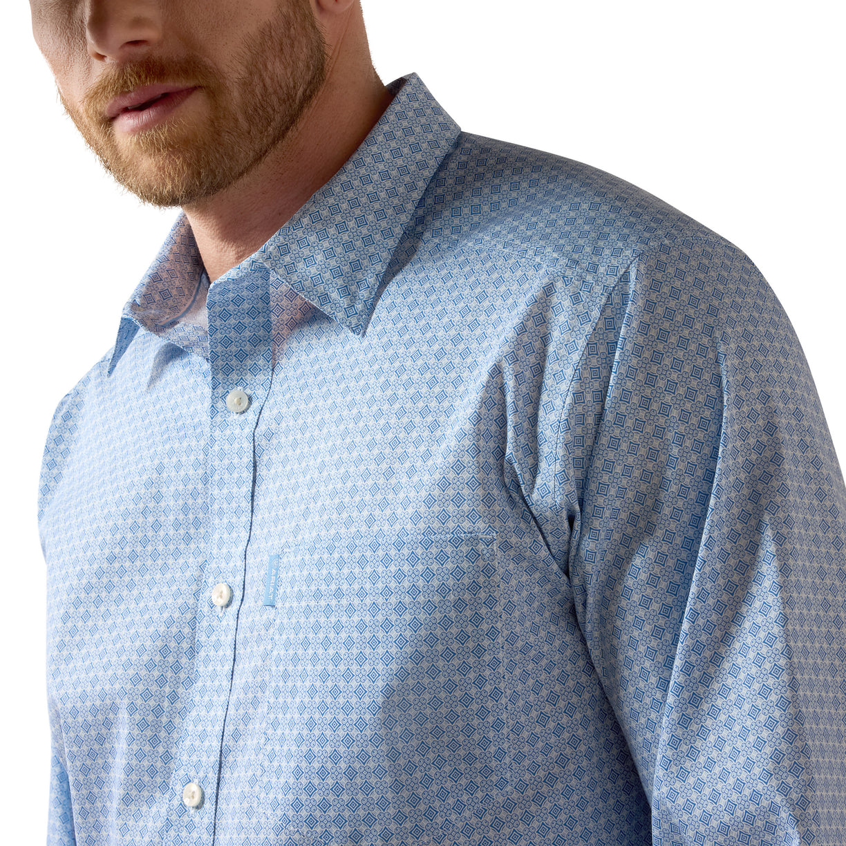 Camisa Ariat Everything Azul Corte Clásico