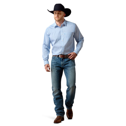 Camisa Ariat Everything Azul Corte Clásico