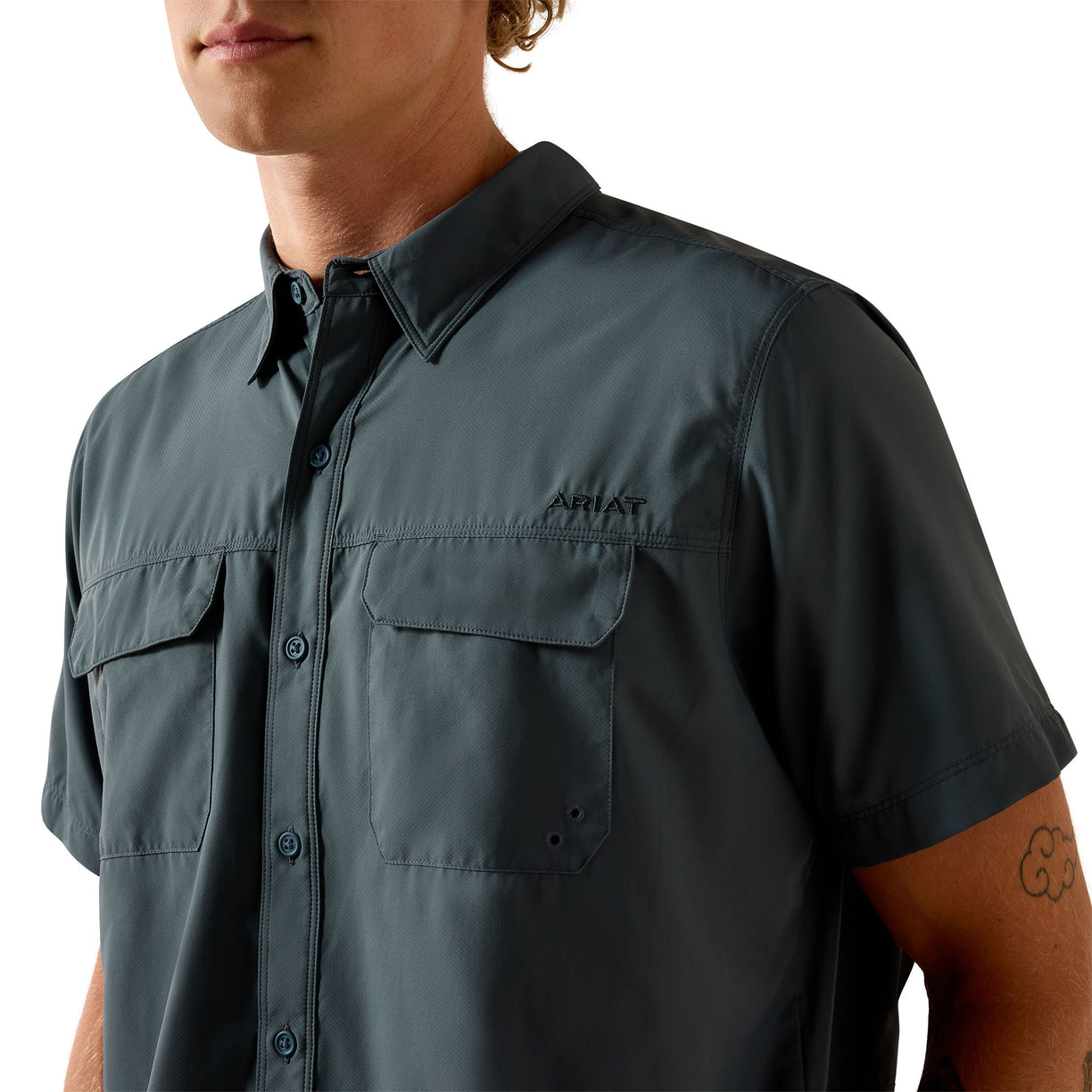 Camisa Ariat VentTEK Outbound Dark Slate Fitted