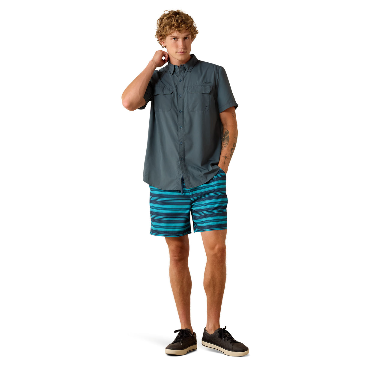 Camisa Ariat VentTEK Outbound Dark Slate Fitted