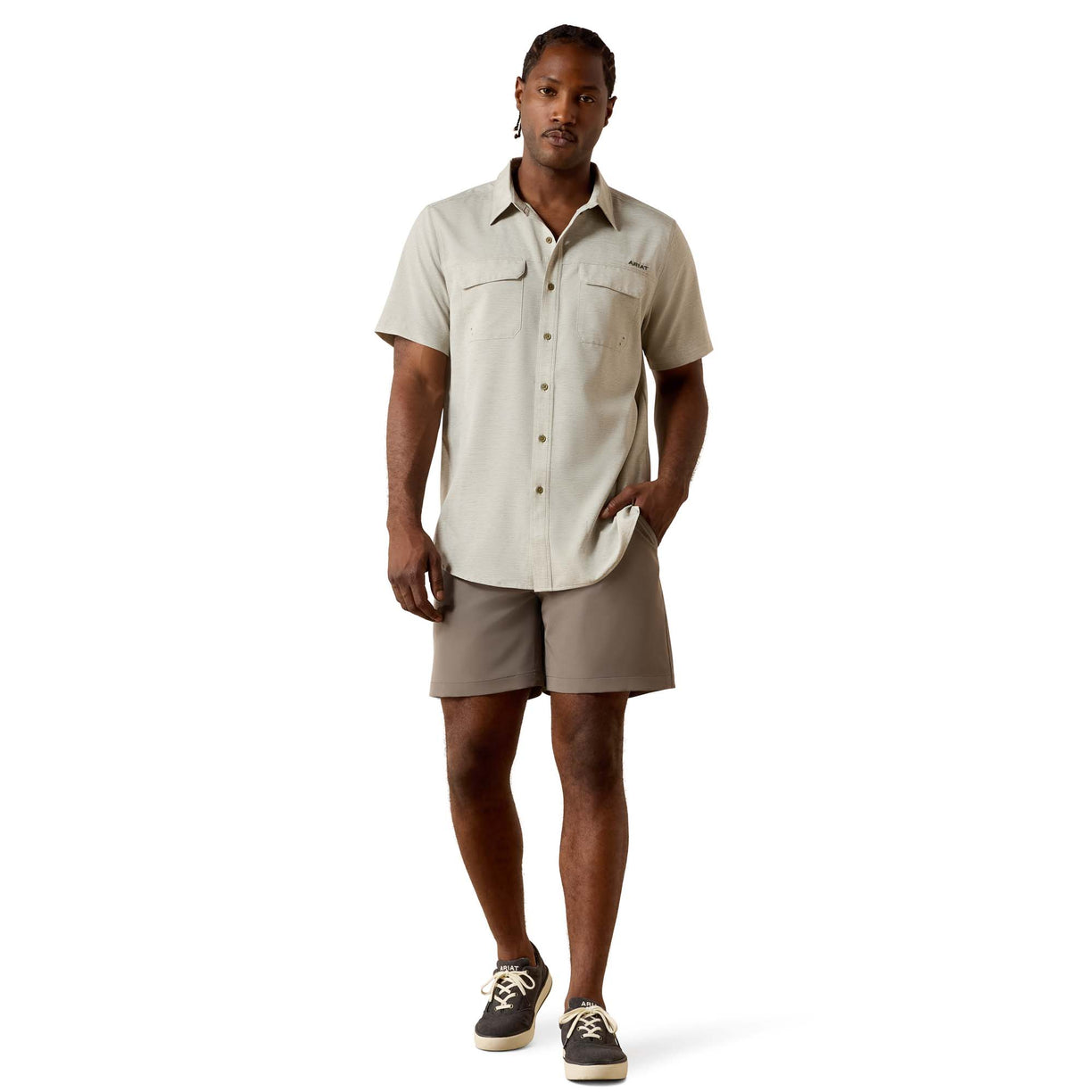 Camisa Ariat VentTEK Outbound Burnt Olive Fitted