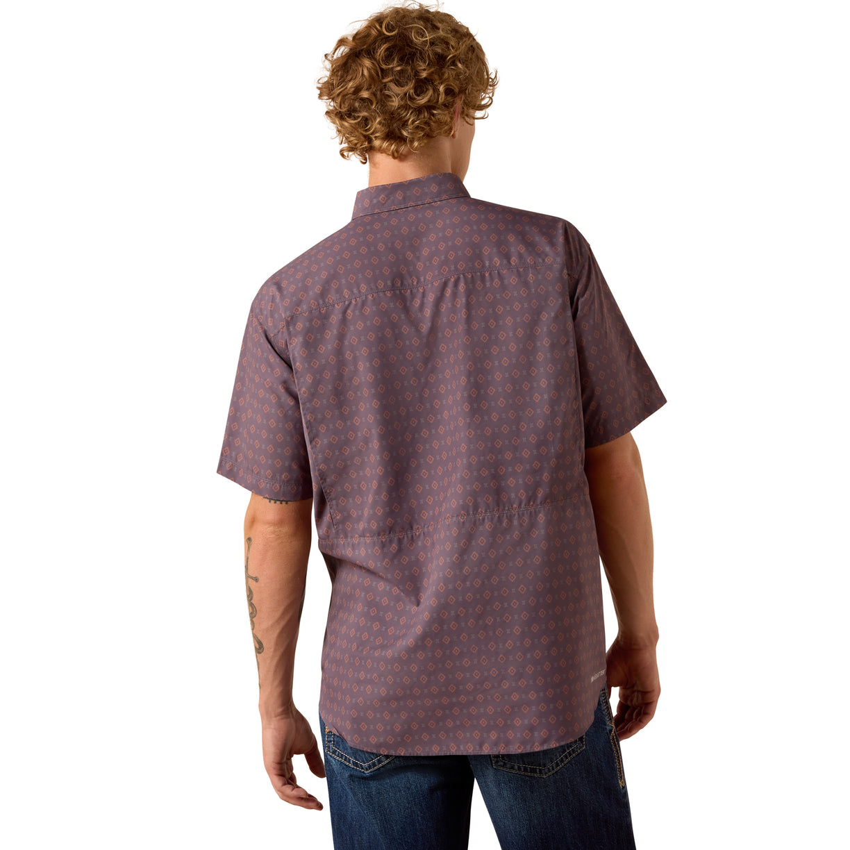 Camisa Ariat Printed VentTEK Outbound Negro Corte Clásico