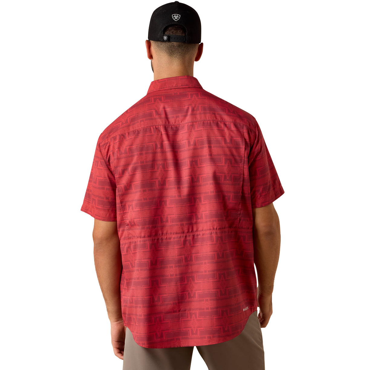 Camisa Ariat VentTEK Outbound Rojo Corte Clásico