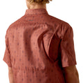 Camisa Ariat Printed VentTEK Café Corte Clásico