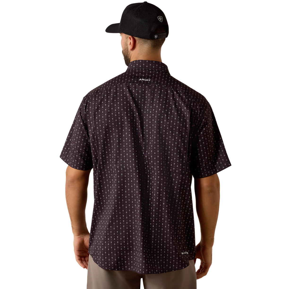 Camisa Ariat Printed VentTEK Negro Corte Clásico