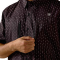 Camisa Ariat Printed VentTEK Negro Corte Clásico