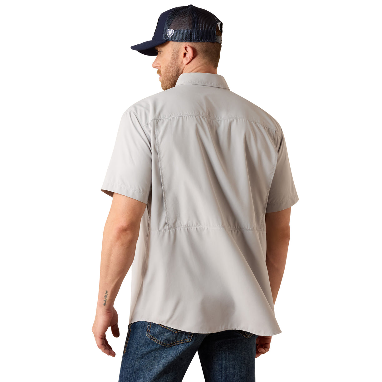 Camisa Ariat VentTEK Outbound Light Grey Corte Clásico