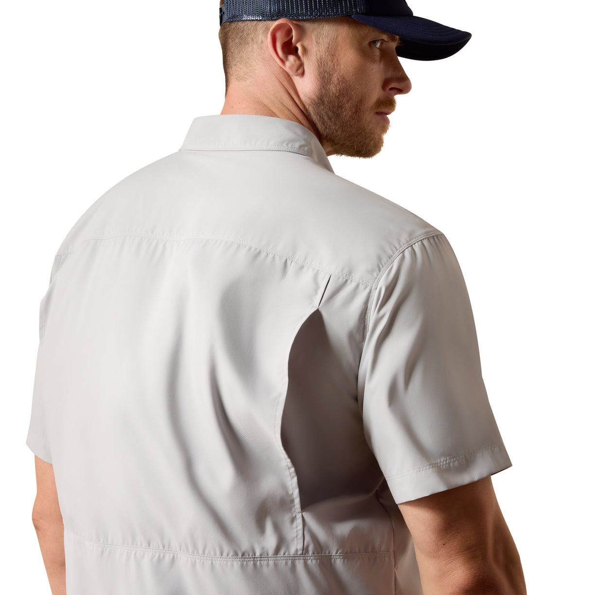 Camisa Ariat VentTEK Outbound Light Grey Corte Clásico
