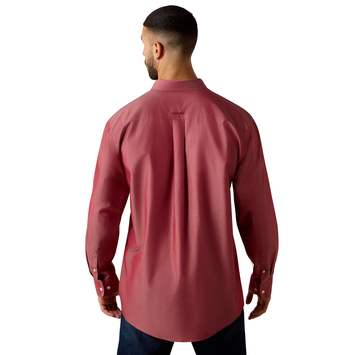Camisa Ariat Wrinkle Free Solid Pinpoint Oxford Corte Clásico