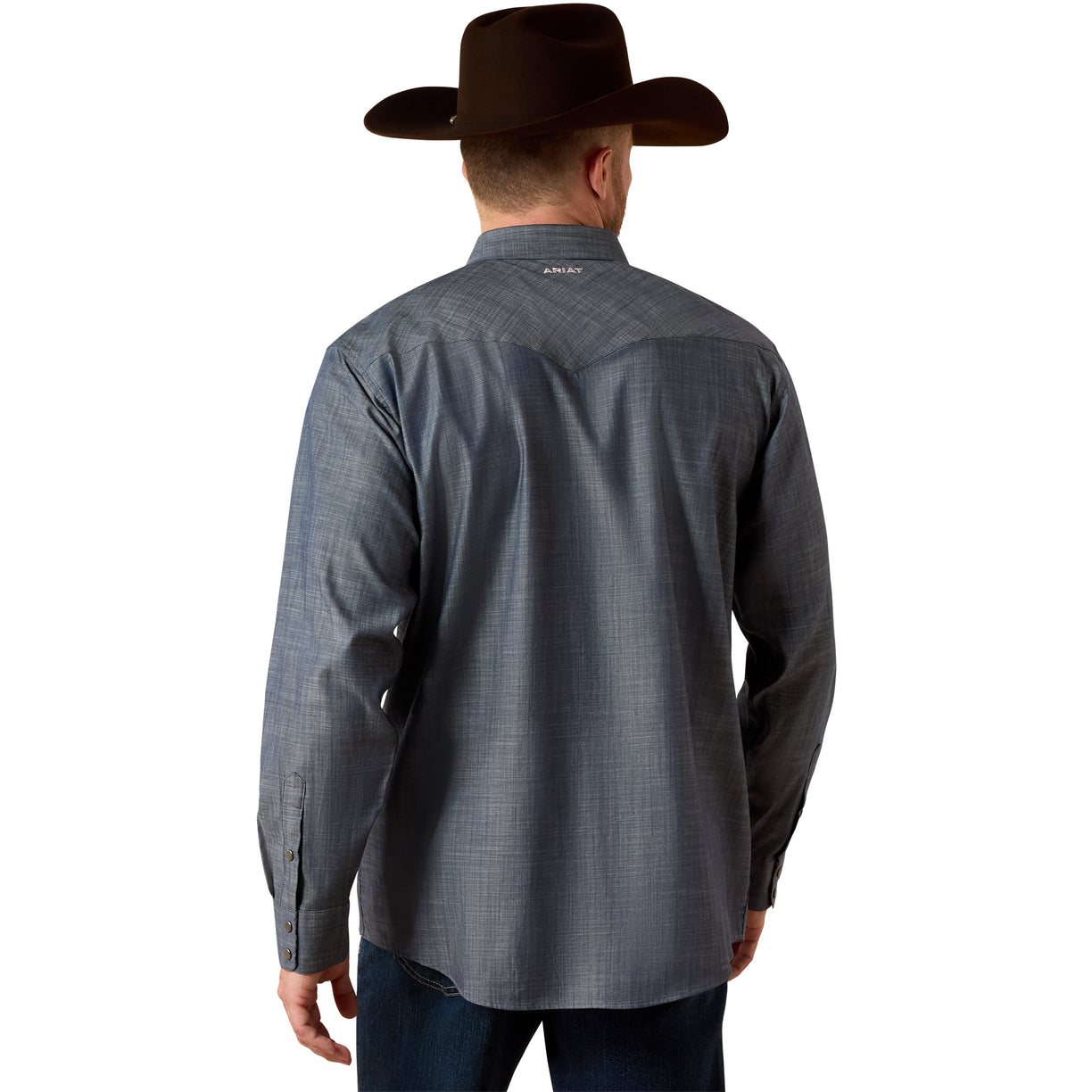 Camisa Ariat Wrinkle Free Refined Slub Corte Clásico