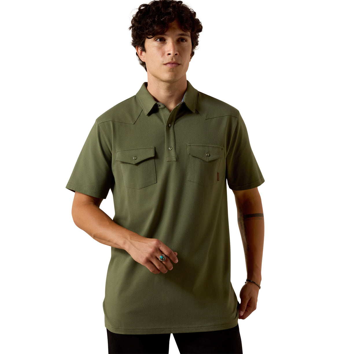 Polo Ariat Retro Verde Western