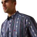 Camisa Ariat Berke Evening Blue Corte Clásico