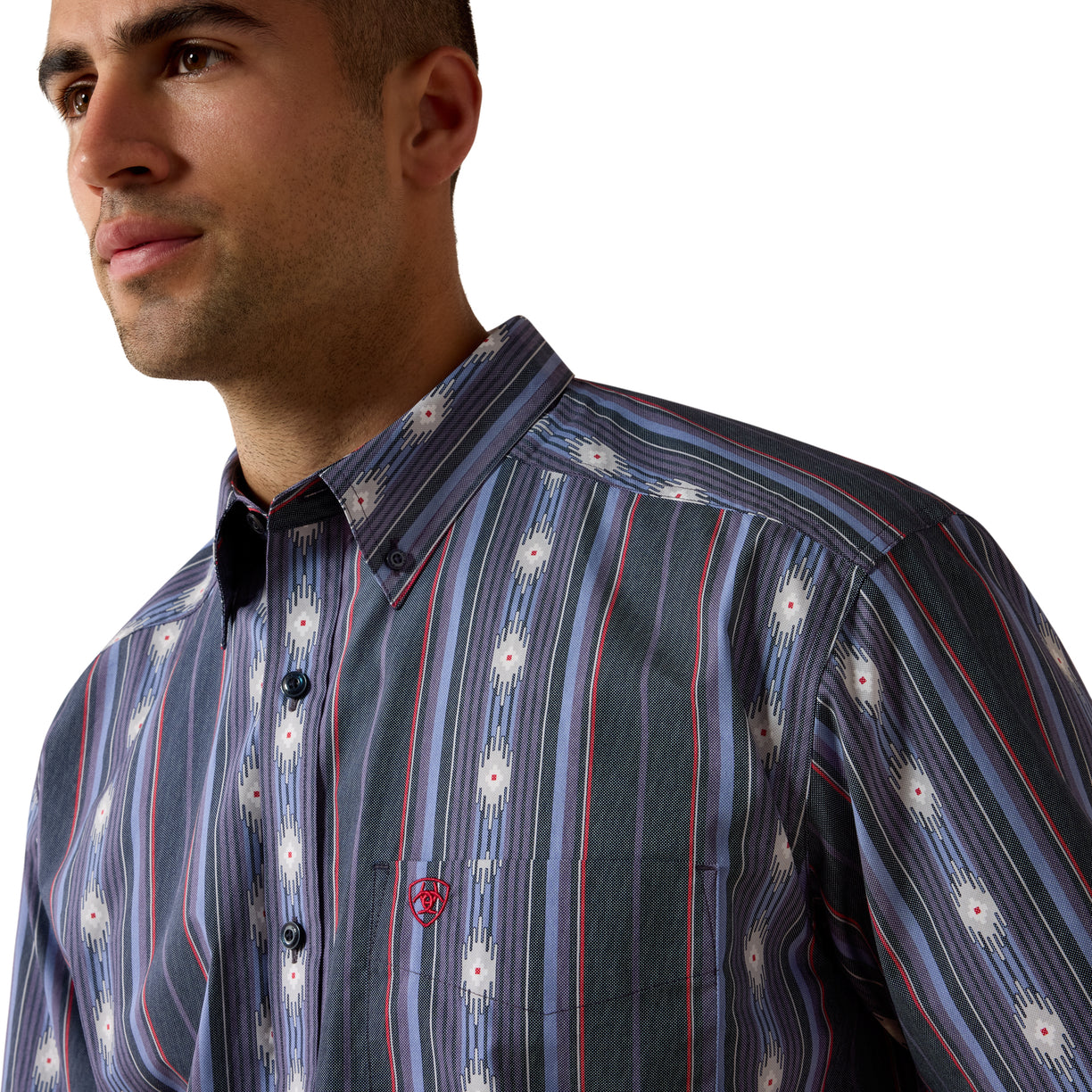 Camisa Ariat Berke Evening Blue Corte Clásico