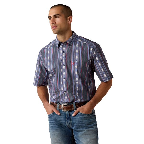 Camisa Ariat Berke Evening Blue Corte Clásico
