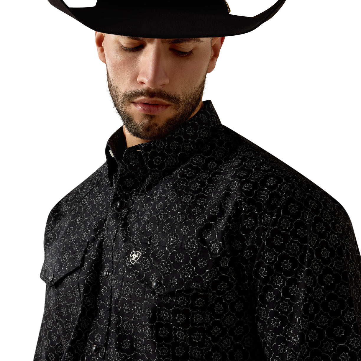 Camisa Ariat Fritz Corte Clásico Negro