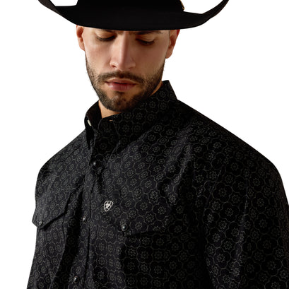 Camisa Ariat Fritz Corte Clásico Negro