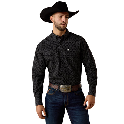Camisa Ariat Fritz Corte Clásico Negro