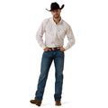 Camisa Ariat Wrinkle Free Waverly Blanco Corte Clásico