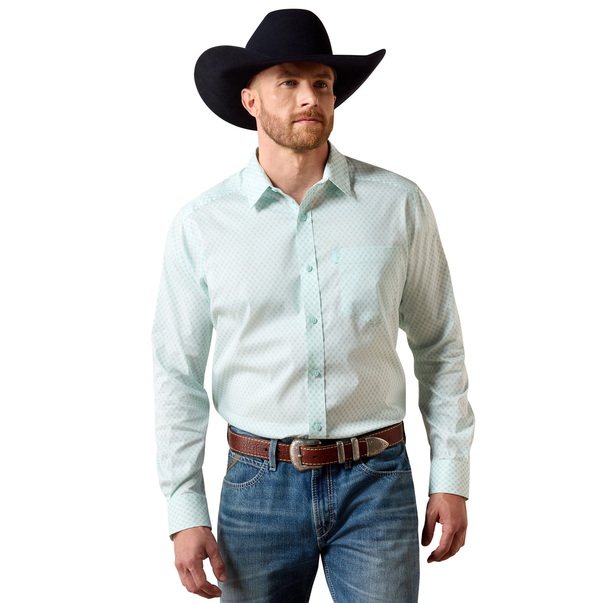 Camisa Ariat Everything Blue Glow Corte Clásico
