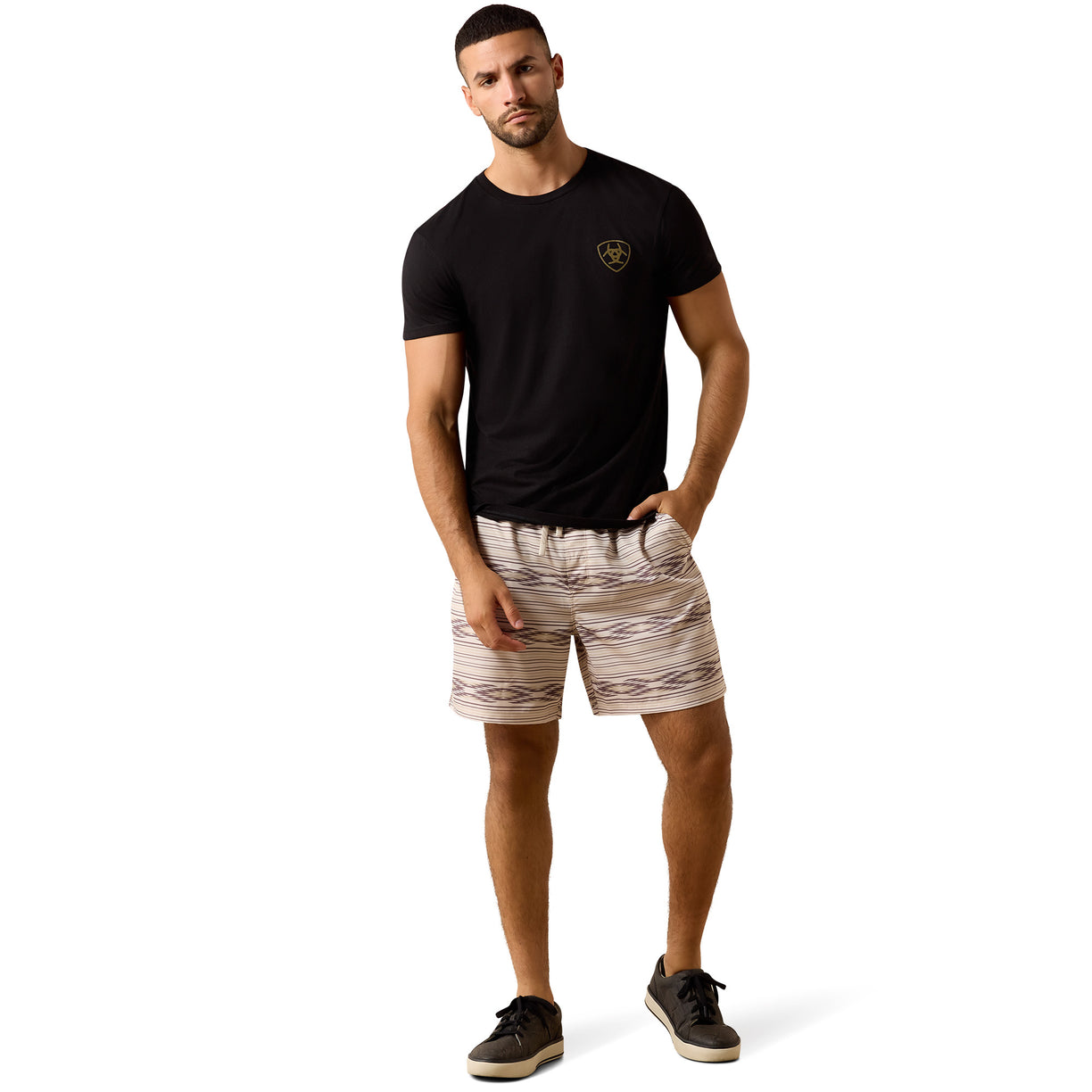 Playera Ariat Banner Badge Black