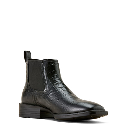 Bota Vaquera Ariat Booker Ultra Croc Negro