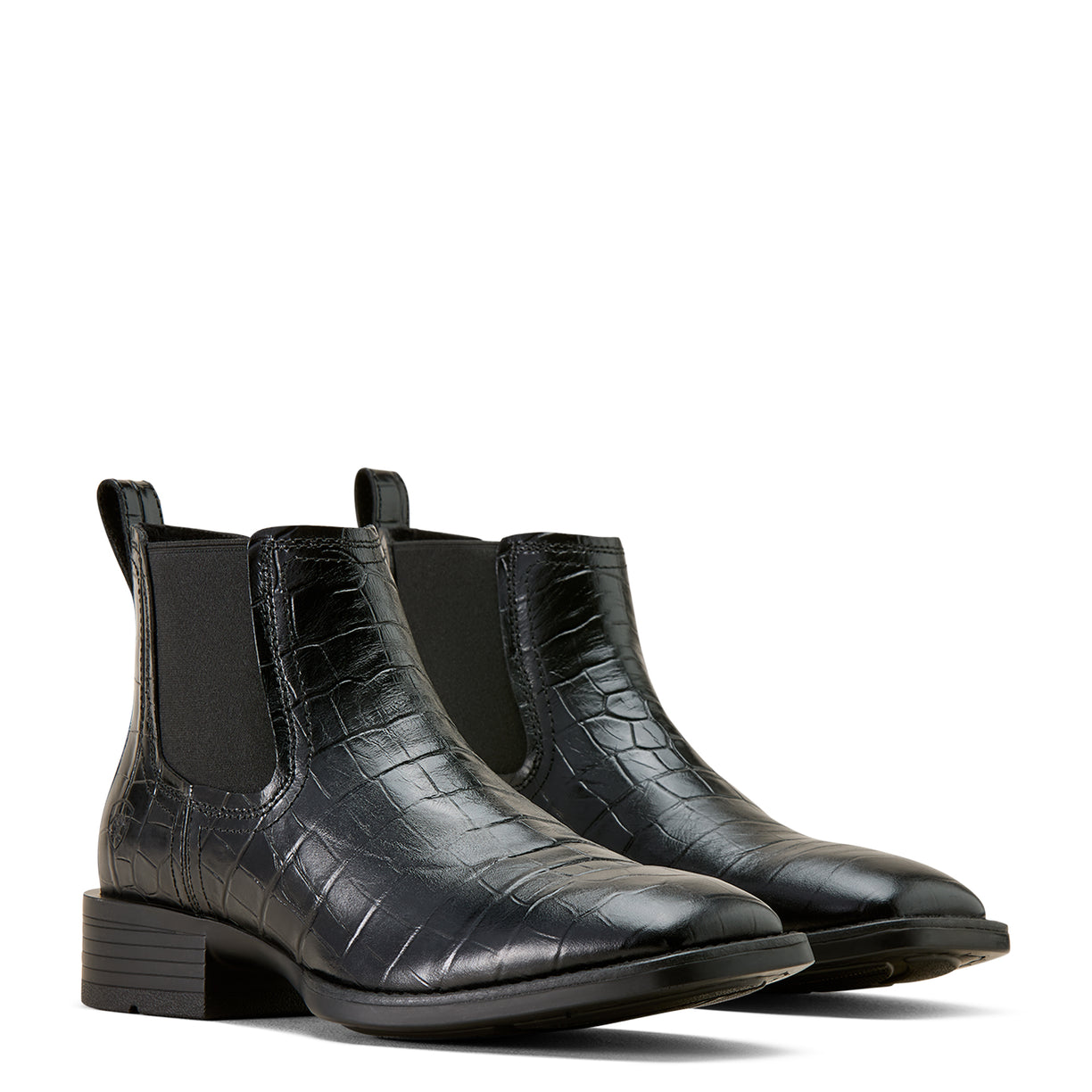 Bota Vaquera Ariat Booker Ultra Croc Negro