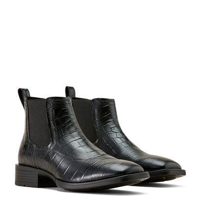 Bota Vaquera Ariat Booker Ultra Croc Negro