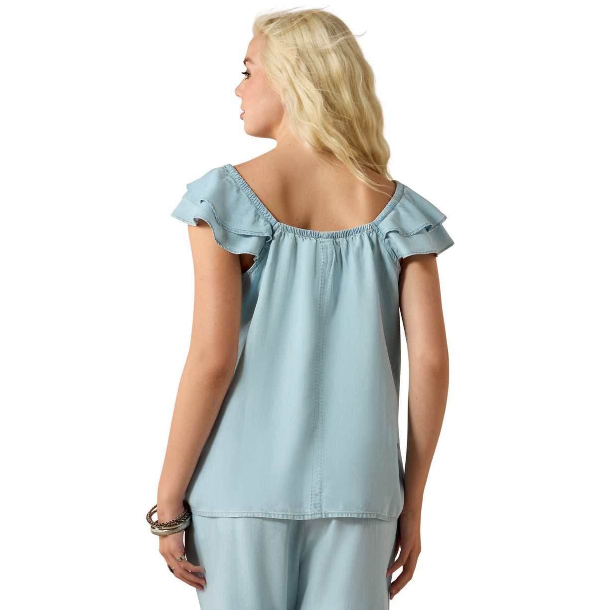 Playera Ariat Lynn Top Indigo Wash