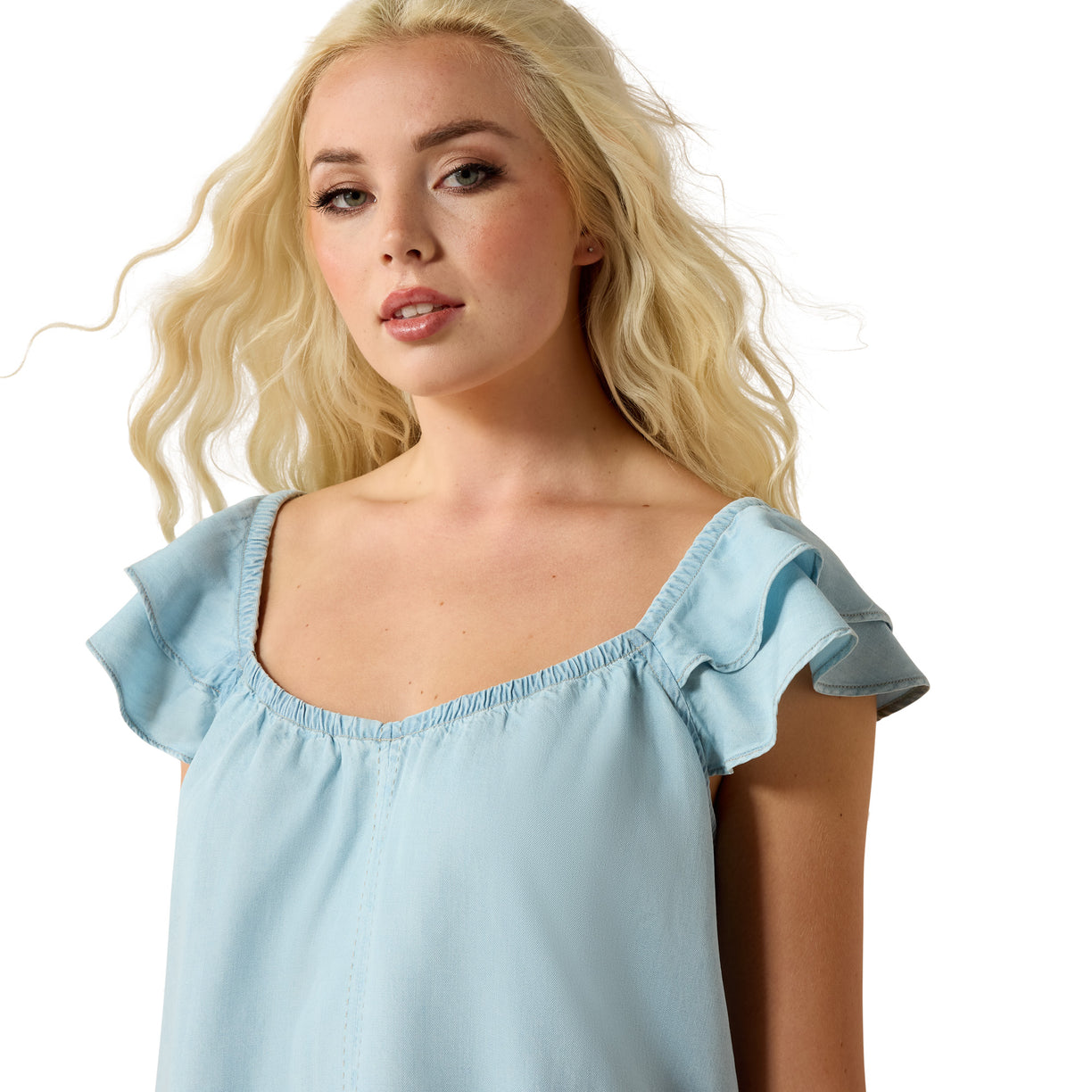 Playera Ariat Lynn Top Indigo Wash