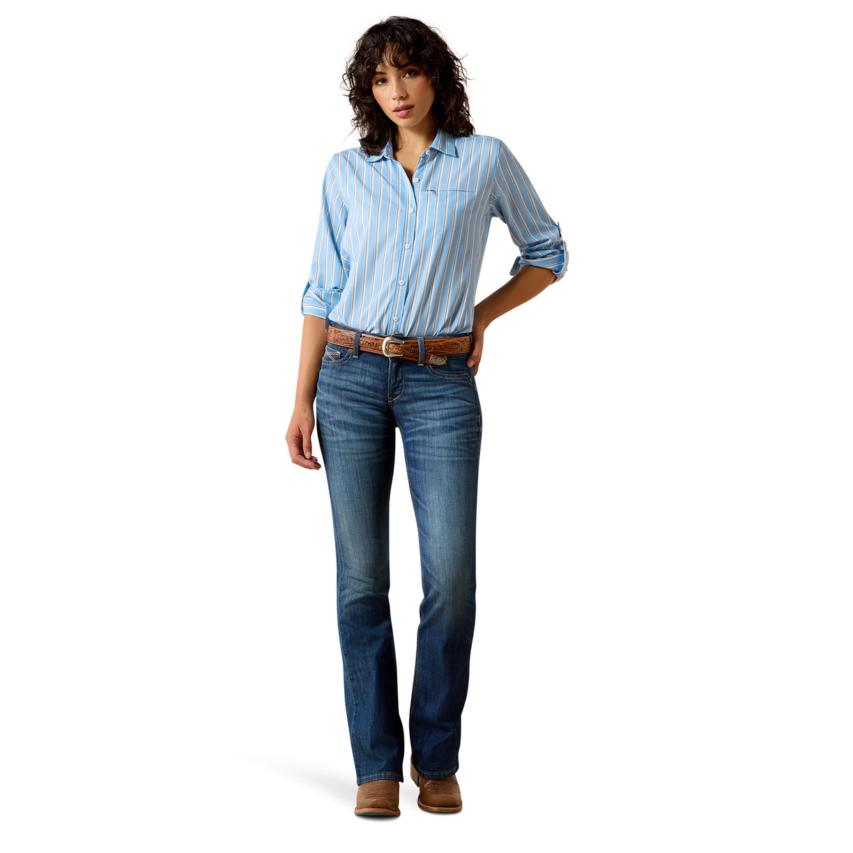 Camisa Ariat VentTEK Blissful Blue