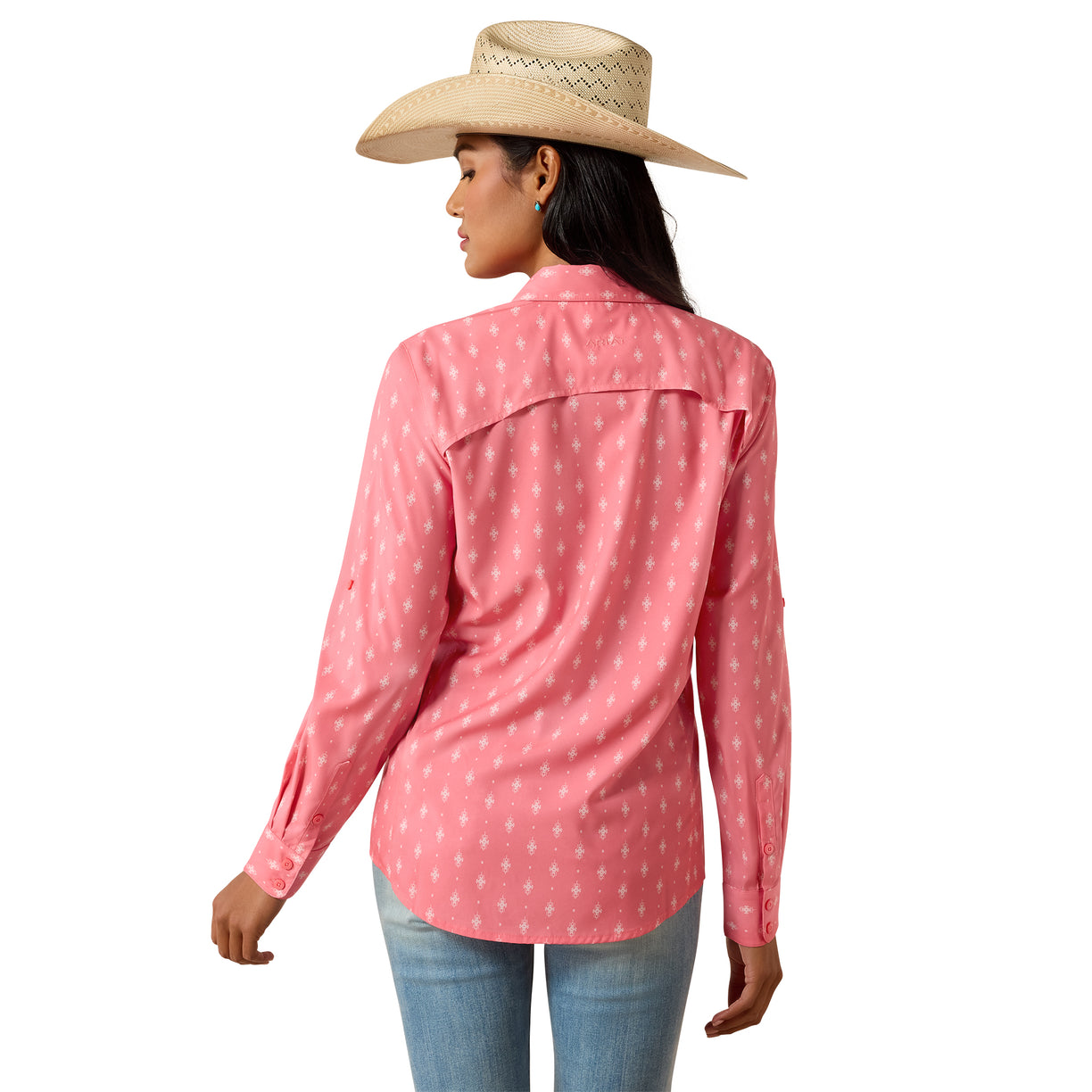 Camisa Ariat VentTEK Coral Print