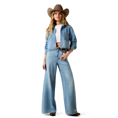 Jeans Ariat Tiro Ultra Alto Calamity Comfort Pierna Ancha