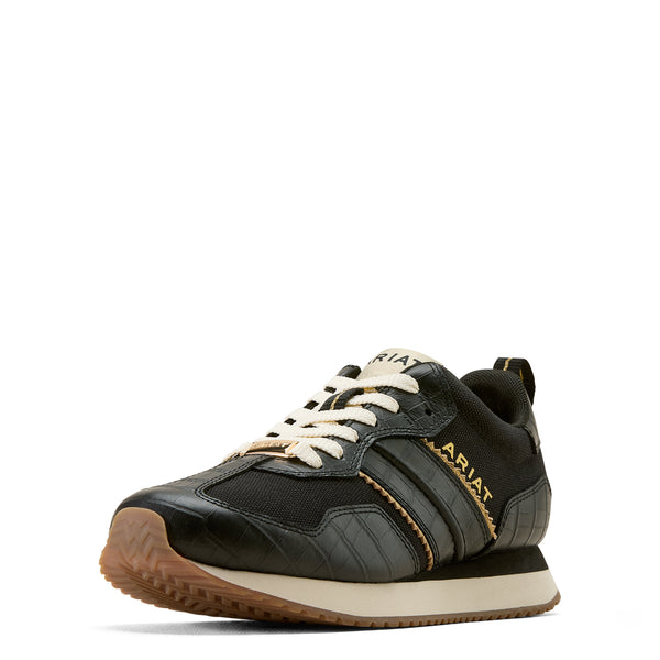 Tenis Ariat Ranch Runner Luxe Caviar Croc