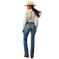 Jeans Ariat Lyra Tiro Alto Corte Bota