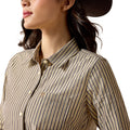 Camisa Ariat Team Kirby Chocolate con Rayas