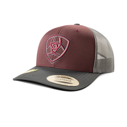 Gorra Ariat Two Tone Shield Burgundy