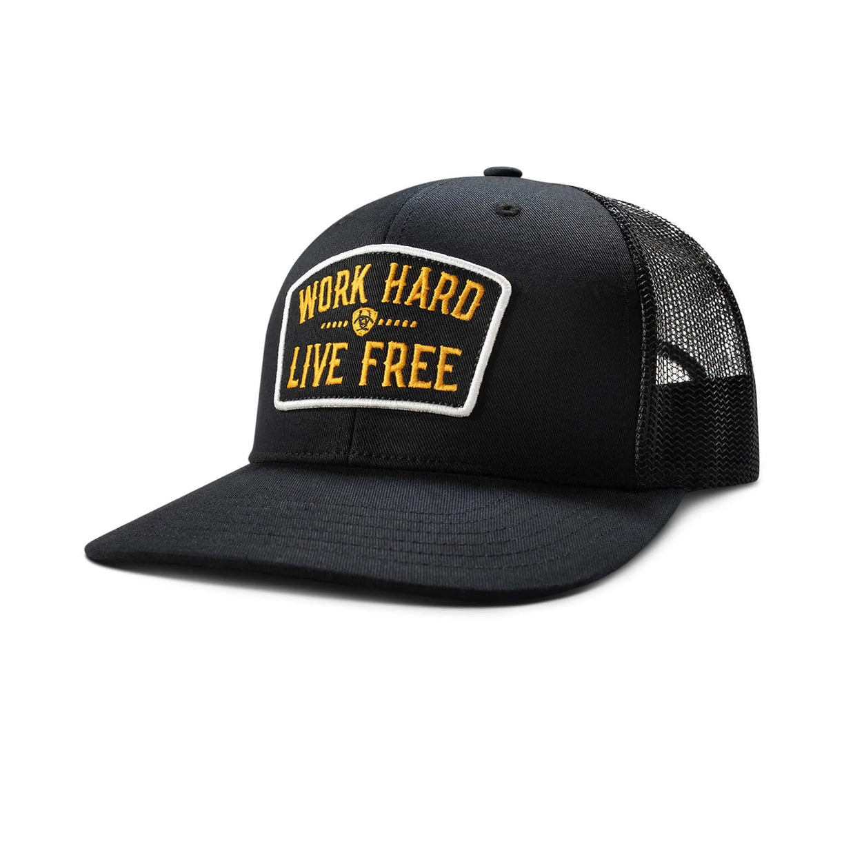 Gorra Ariat Work Hard Patch Negra